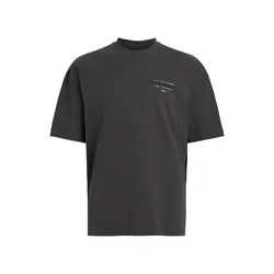 AllSaints Majica REDACT črna/bela