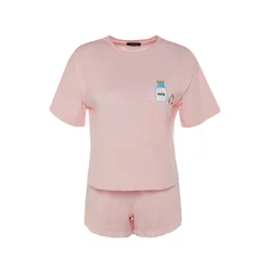 Trendyol Milla Ženski set pidžame Thmss22Pt0422, Roze