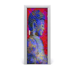 tulup.si Nalepka na vratih Abstrakcija buda 85x205 cm