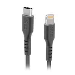SBS Kabel USB-C – iPhone Lightning, 1 m – črn