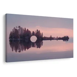 Slika kitara v obliki gozda - 30x20