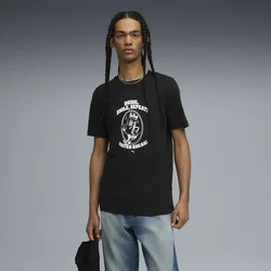 Mens Puma Graphic Water T-Shirt, Black, Size 3XL, Clothing