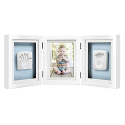 Pearhead Babyprints Deluxe stoni ram sa otiskom, Beli