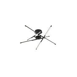 Rabalux Luster Henli2, LED, 40W, 3000K, 66x66cm, Crni