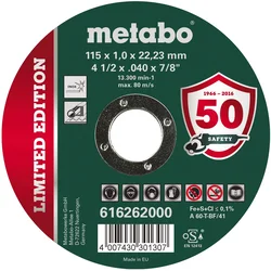 Metabo Rezna ploča 115x1.0x22.23, Inox