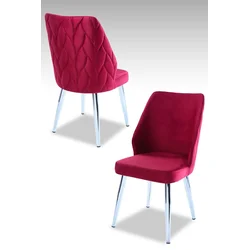 Hanah Home Set stolica Pufi, 48x90x43 cm, 2 komada, Ciklama
