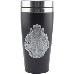 Čaša Paladone Harry Potter - Hogwarts - Travel Mug With Metal Badge