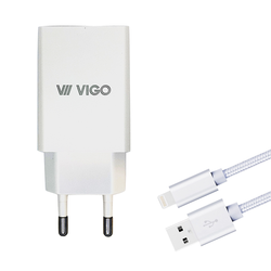 Polnilec komplet VIGO Smart Charge 2A + iPhone polnilni kabel