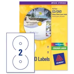 Nalepnice za CD GLOSSY 117mm/ 20 listova