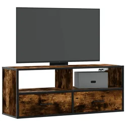 TV ormarić boja dimljenog hrasta 100x31x39,5 cm konstruirano