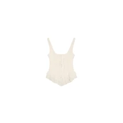 Bershka Top volneno bela