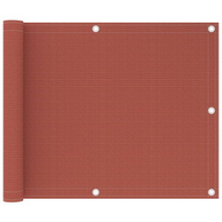 Balkonski zastor terakota 75 x 400 cm HDPE