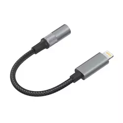 Adapter LDNIO LSY80i 3,5mm za slusalice iPhone Lightning na 3,5 mm sivi