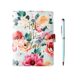Target Set notes i olovka Floral green, Šareni