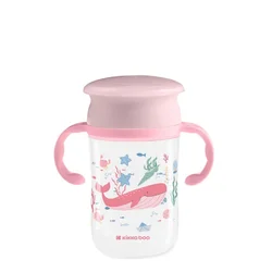 Kikka Boo Šolja 360° sa ručicama 300ml Deep Sea Pink