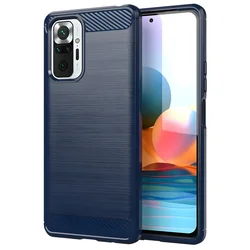 Futrola Carbon Shield TPU za Xiaomi Redmi Note 10 Pro - Plava KP10701