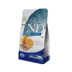 N&D Suva hrana za odrasle mačke, Haringa i pomorandža, 5kg