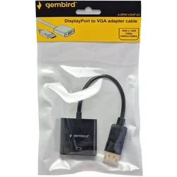 Gembird A-DPM-VGAF-03** Adapter Display Port to VGA , Crni