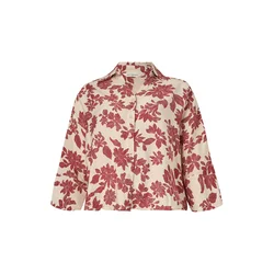 MSCH COPENHAGEN Bluza Vildana ecru / temno rdeča