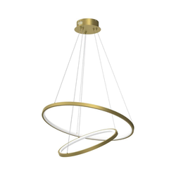 LED luster na sajli HOOP LED/51W/230V prečnik 60 cm 4000K zlatni