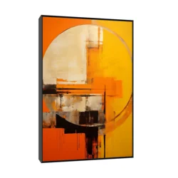 Canvas Slika na platnu Spokojstvo u haosu 2, Sa ramom, 60 x 90 cm, Crni
