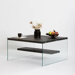 HANAH HOME Aqua Klub sto, 75x40x75cm, Antracit