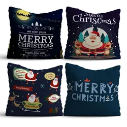 Aberto Design NYXMAS02 Set od 4 dekorativnih jastuka, 43 x 43 cm, Teget