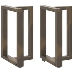 Noge za blagovaonski stol T-oblika 2 kom Crne 50x35x(72-73) cm Čelik