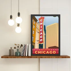 Wallity Uramljena slika Chicago, 40x55 cm