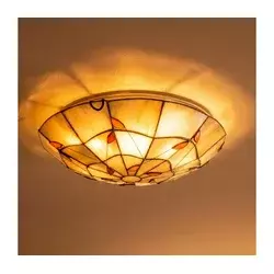 Brilagi - Tiffany vitražna plafonska lampa FOLIA 2xE27/60W/230V prečnik 40 cm
