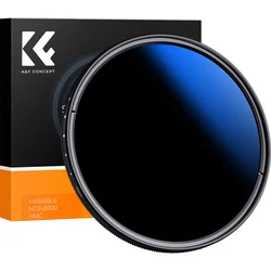 K&F CONCEPT 62MM C Series Ultra-thin Variable/Fader,ND2-2000 Blue Coated
