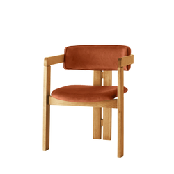 Hanah Home Trpezarijska stolica 58x76x49cm Hrast-Bronzana
