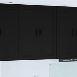 Ormar za Zid PORTO Crna 80 x 31 x 100 cm Konstruirano drvo