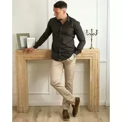 Squareonline Muške klasicne pantalone, Bež