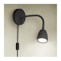 Solight WO54-B - LED Zatemnitvena mala stenska svetilka LED/4W/230V črna