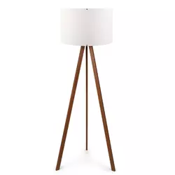 Opviq Podna lampa white brown