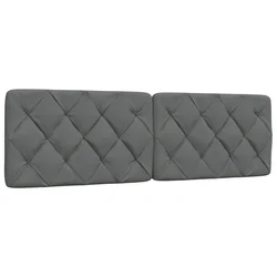 shumee vidaXL Vzglavna stranica temno siva 160 cm blago