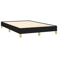 Vidaxl Posteljni okvir brez vzmetnice črn 120x190 cm blago