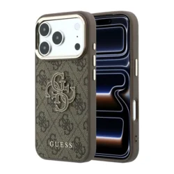 Maska Guess 4G Big Resin Logo za iPhone 17 Pro/ 18 Pro braon