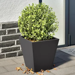 Vrtne sadilice 2 kom crne 30x30x30 cm čelične