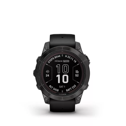 GARMIN pametna ura Fenix 7 Pro - Sapphire Solar (47mm, BT), Carbon Gray/Titanium (Black Band)