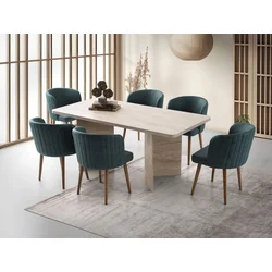 Hanah Home Trpezarijski sto Loft, 180 cm, Krem