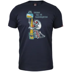 011Shop Muška majica kratkih rukava, Pijem da je zaboravim, Teget