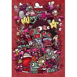 Grafika - Puzzle Ilustrirani deliriji - 1 000 kosov