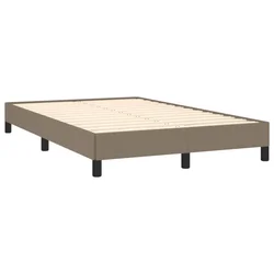 Vidaxl Posteljni okvir brez vzmetnice taupe 120x190 cm blago