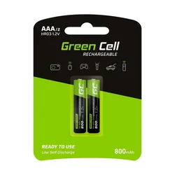 Green Green Cell GR08 AAA polnilne baterije NiMH (2 kosa)