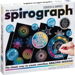 spirograph Spirografija Scratch & Shimmer