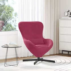 Jajolika fotelja Vinska crvena 63 x 73 x 90 cm Baršun
