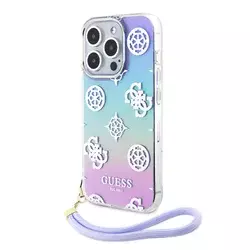 GUESS Maska za telefon iPhone 15 Pro 6.1, GUHCP15LHPELISU, Lavanda