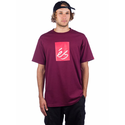 Es Main Block T-Shirt burgundy Gr. XL